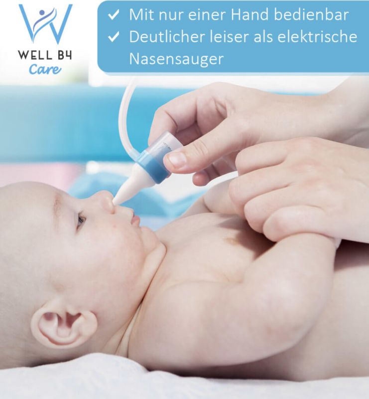 Nasensauger-Staubsauger  Hilfe bei verstopften Baby-Nasen