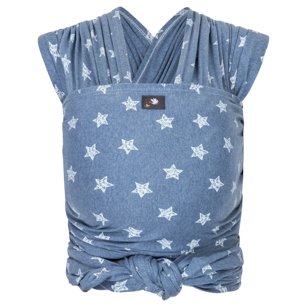 Elastisches Tragetuch blau mit Sternen