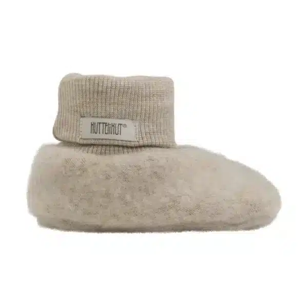 Huttelihut Krabbelschuhe - Wollfleece Beige 2