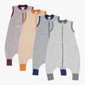 Lilano schlafsack-aermelfrei-mit-fuss-wolle-seide-ringel.